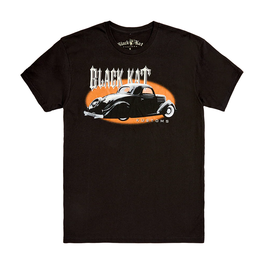 Black Kat Kustoms Vintage Car Tee